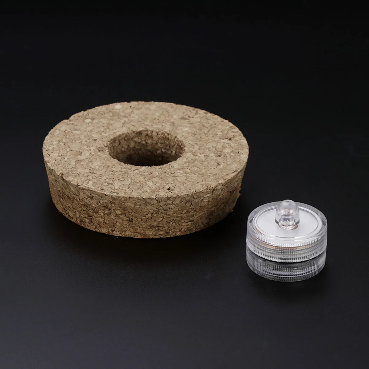 

8X18Cm Led Light Terrarium Bottle Glass Micro Landscape Cylindrical Decor For Home Office Desk Wedding Balcony Garden