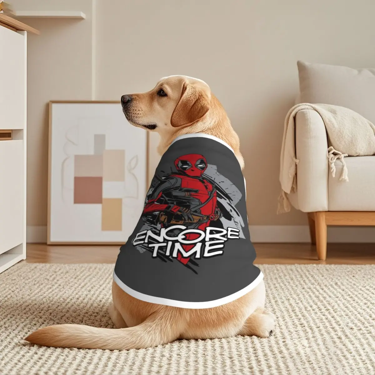 Chaleco para mascotas de Manga Deadpool transpirable personalizado, decoración de ropa para mascotas, ropa fresca de verano para perros
