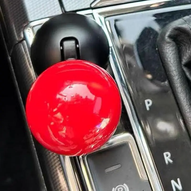 Car Push Start Button Cover Ball-Shaped Car Engine Joystick Full Ball-bar Design Auto 1-Touch Starter Remodeling Accessories