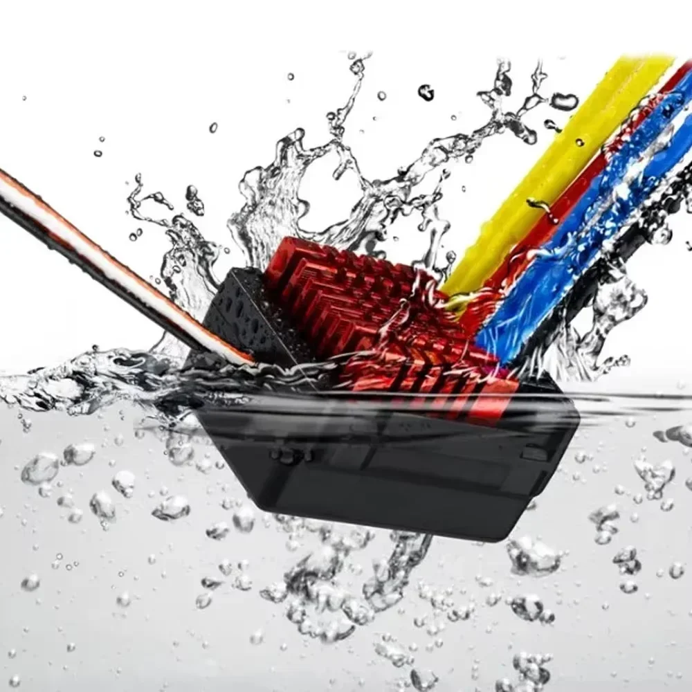 Hobbywing QuicRun WP880 80A Dual Brushed 2-4S LiPo Waterdichte ESC Snelheidsregelaar voor 1/8 RC Auto