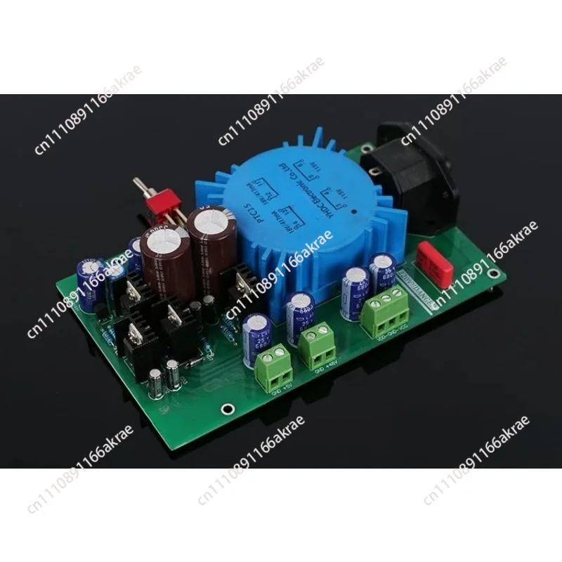 for Dual voltage adjustable plus or minus 15V + 5V + 48V power supply, microphone regulated power supply board