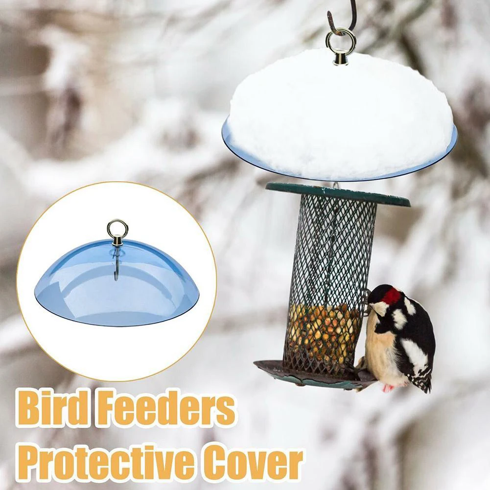 

Bird Feeder Clear Protective Dome Anti-squirrel Rain-proof Hanging Hummingbird Rain Cover Guard Baffle With Hooks