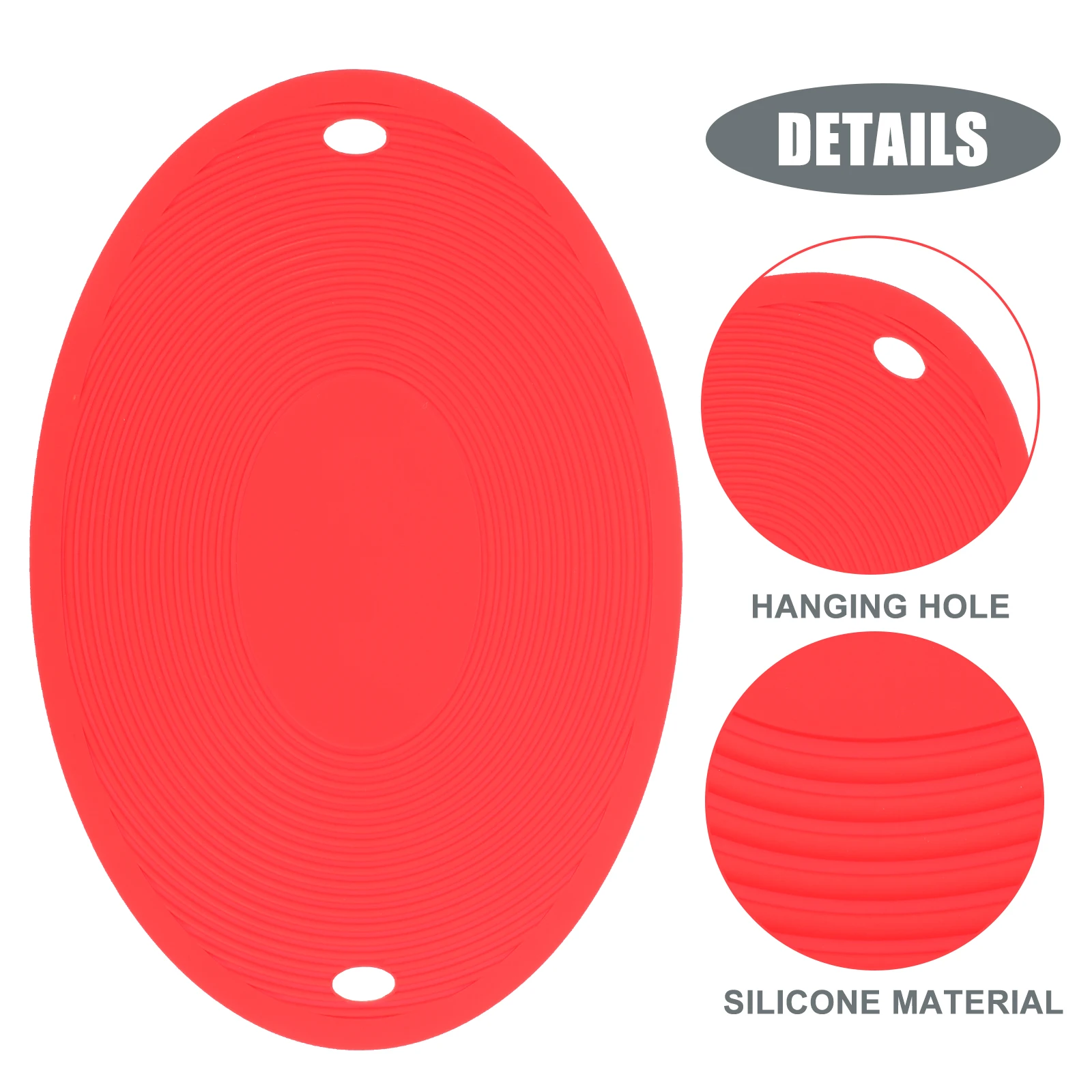 

Thick Silicone Trivet Mat Heat Resistant Multi-Purpose Non Slip Table Pot Pad For Kitchen Dining Reusable Insulated Dish Pan