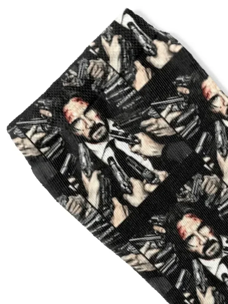 John Wick Art Socks Stockings man Children's floral Socks Female Men's