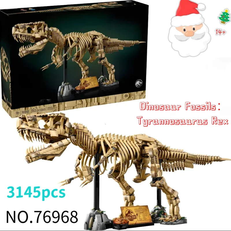 

New Arrival 76968 3145pcs Jurassic Dinosaur Park Series Dinosaur Fossils Tyrannosaurus Rex Building Block Model Christmas Gifis
