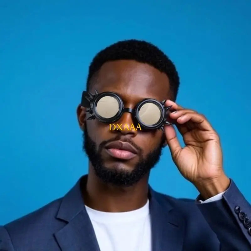 DXAA Occhiali Steampunk Occhiali Uomo Donna Industria Ospedale Lavoro Attrezzature pratiche Forniture per esperimenti scolastici