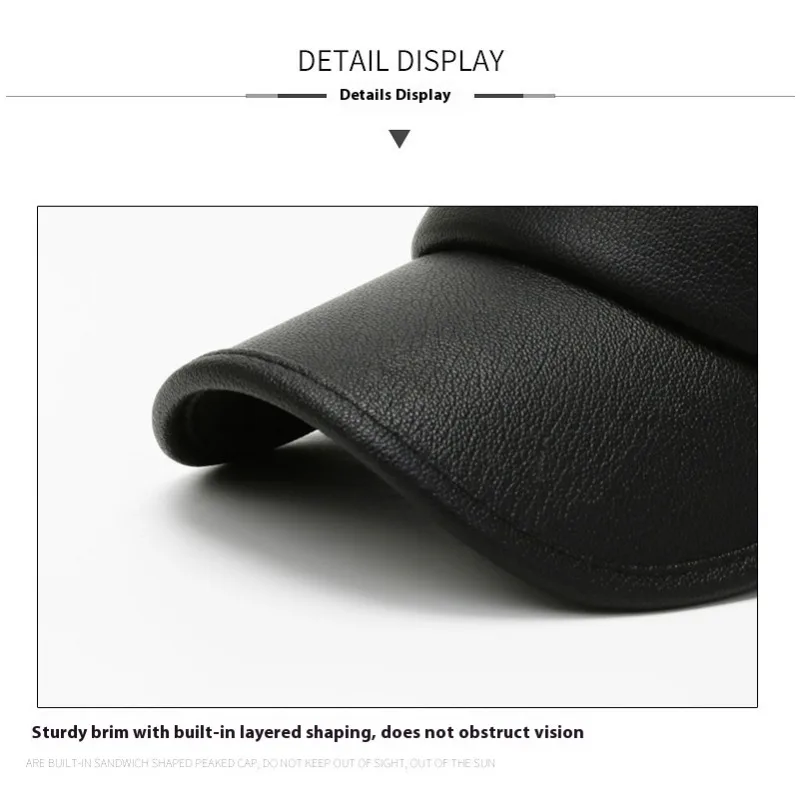 Warm Winter Hat Senior Men Fleece Lined Thermal Ear Flap Wool Blend Trapper Cap Windproof Outdoor Cold Weather Warm Comfortable