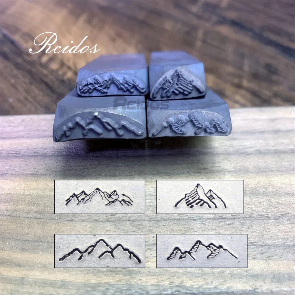 Bergen Hill Ontwerp Stempel, Rcidos Diy Armband/Sieraden Symbolen Stalen Stempel, HRC58 Graden, 1 Stuks Prijs