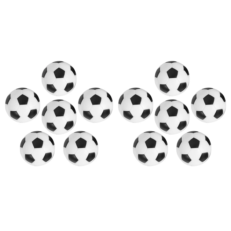 12PCS Small Football Style Table Ball Foosball Hard Plastic Table Ball Counterpart Game Children Toy