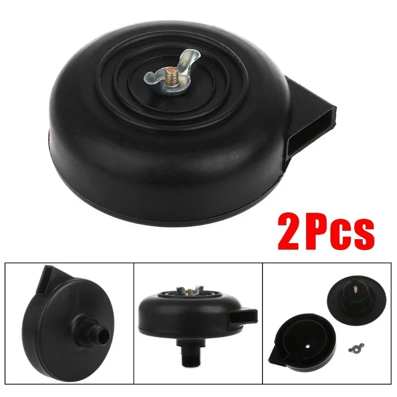 2pcs 9cm/3.54in Plastic Air Filter Silencer Muffler For Air Compressor Male Threaded Piston Compreesor Power Tools Spares