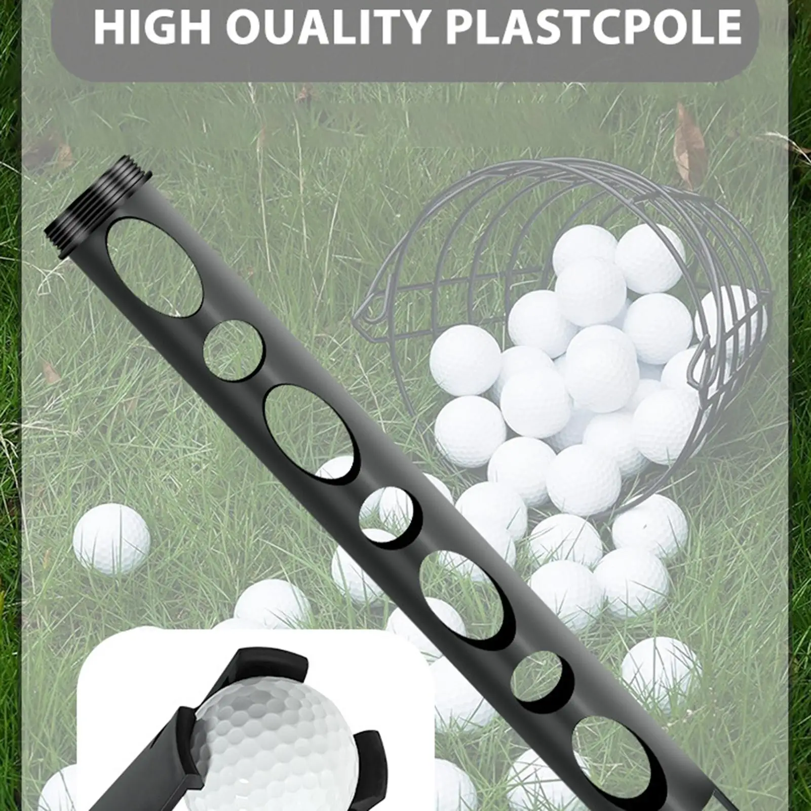 Shagger Bag For Golf Balls Removable Large Capacity Nylon Cloth Storage Golf Ball Shagger Pocket For Men Women Professionals view 5