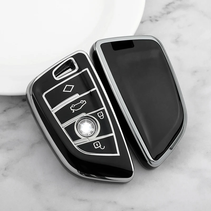 Funda de llave de coche estilo ABS, carcasa Fob para BMW X3, X5, X6, F30, F34, F10, F20, G20, G30, G01, G02, G05, F15, F16, serie 1, 3, 5, 7
