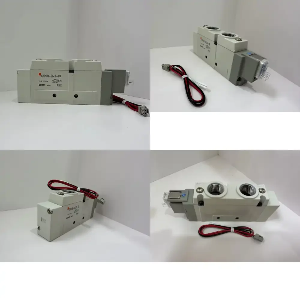 

Authentic SMC SY9120-6LZD-03 5 Port Solenoid Valve Body for SY3000 5000 7000 9000 Series Working Air Used Condition Single