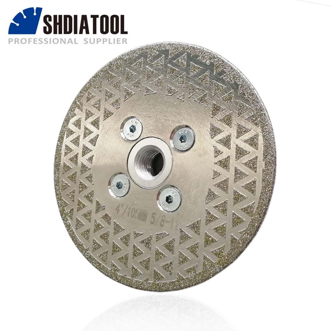 SHDIATOOL 4 "M14 moagem disco de corte de diamante Galvanizado flange 100 MILÍMETROS de Diâmetro lâmina de serra para granito e mármore de cerâmica