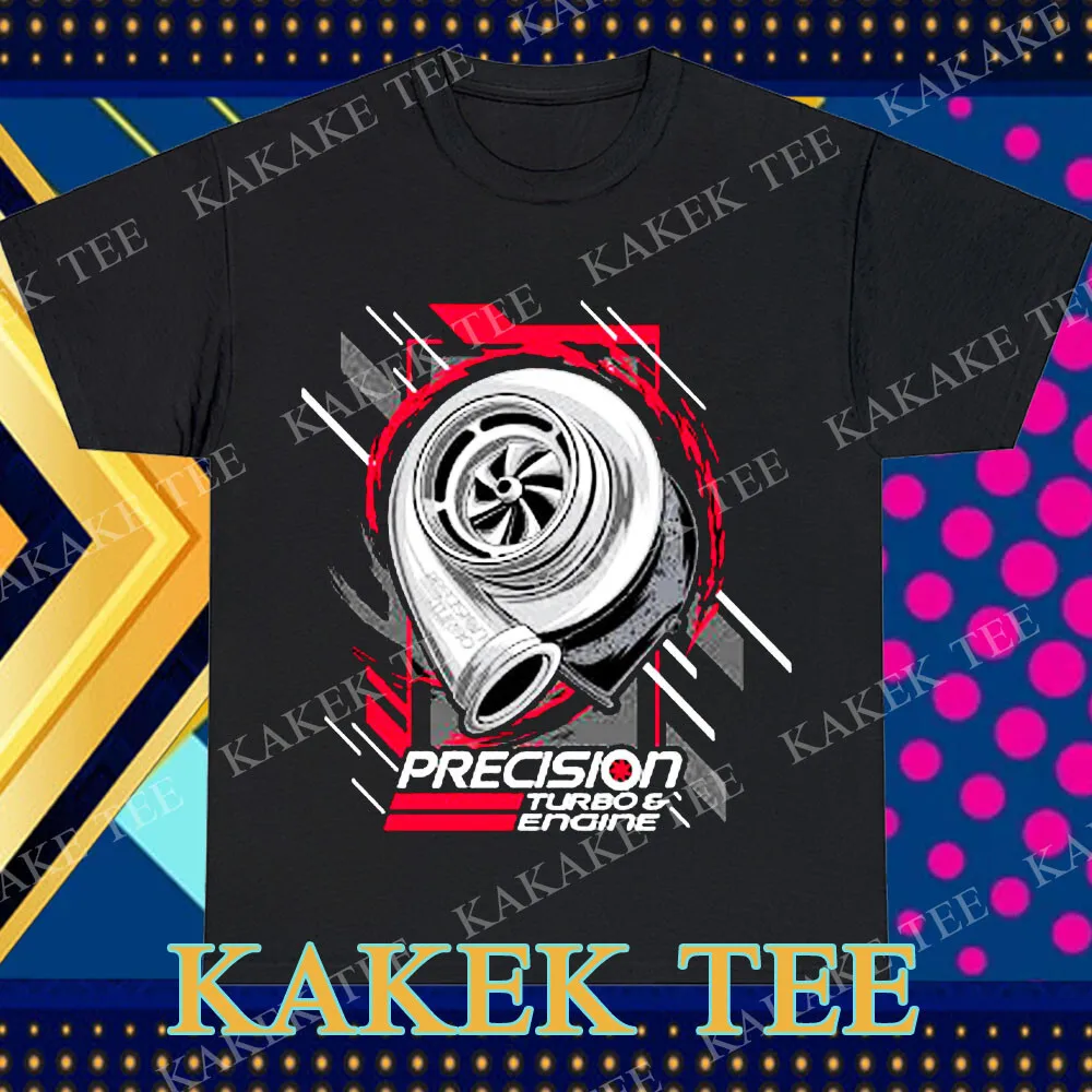 New Precision Turbo & Engine Logo TShirt Funny Size S to 5XL