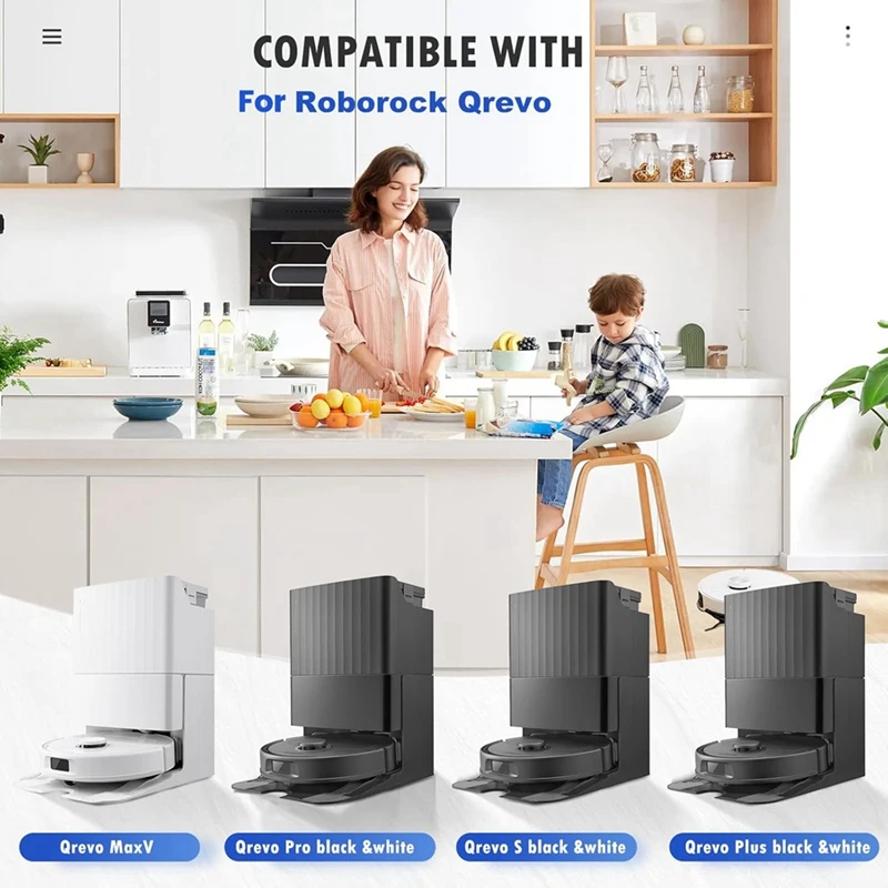 

BEST For Roborock Q Revo S/Qrevo Plus/Qrevo Pro/Qrevo MaxV Robot Vacuum Main Side Brushes Hepa Filter Mop Cloth Dust Bags