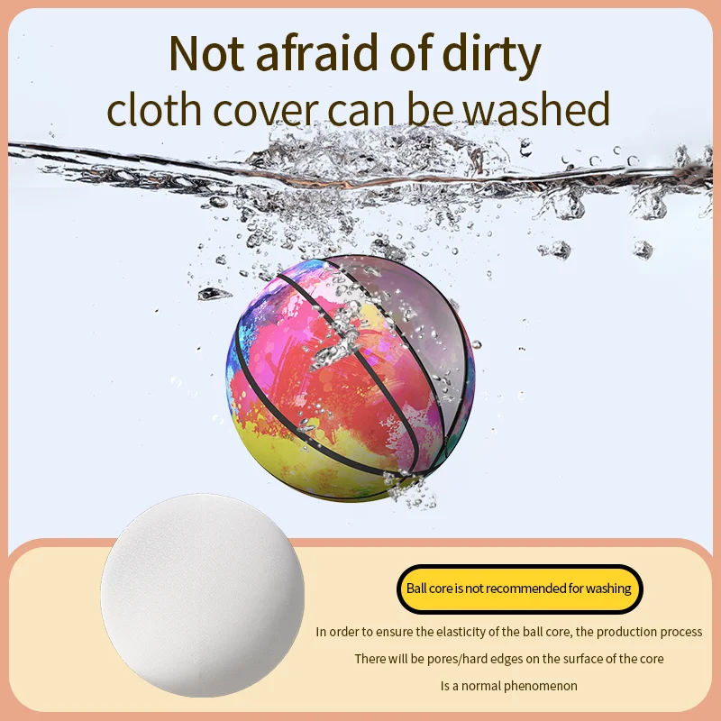 Quiet & ยืดหยุ่นสูงการฝึกอบรมในร่มบาสเกตบอลของเล่นกีฬา Unisex พร้อมลูกบอลโฟมนุ่มผ้า CoverLab บาสเกตบอลเงียบ