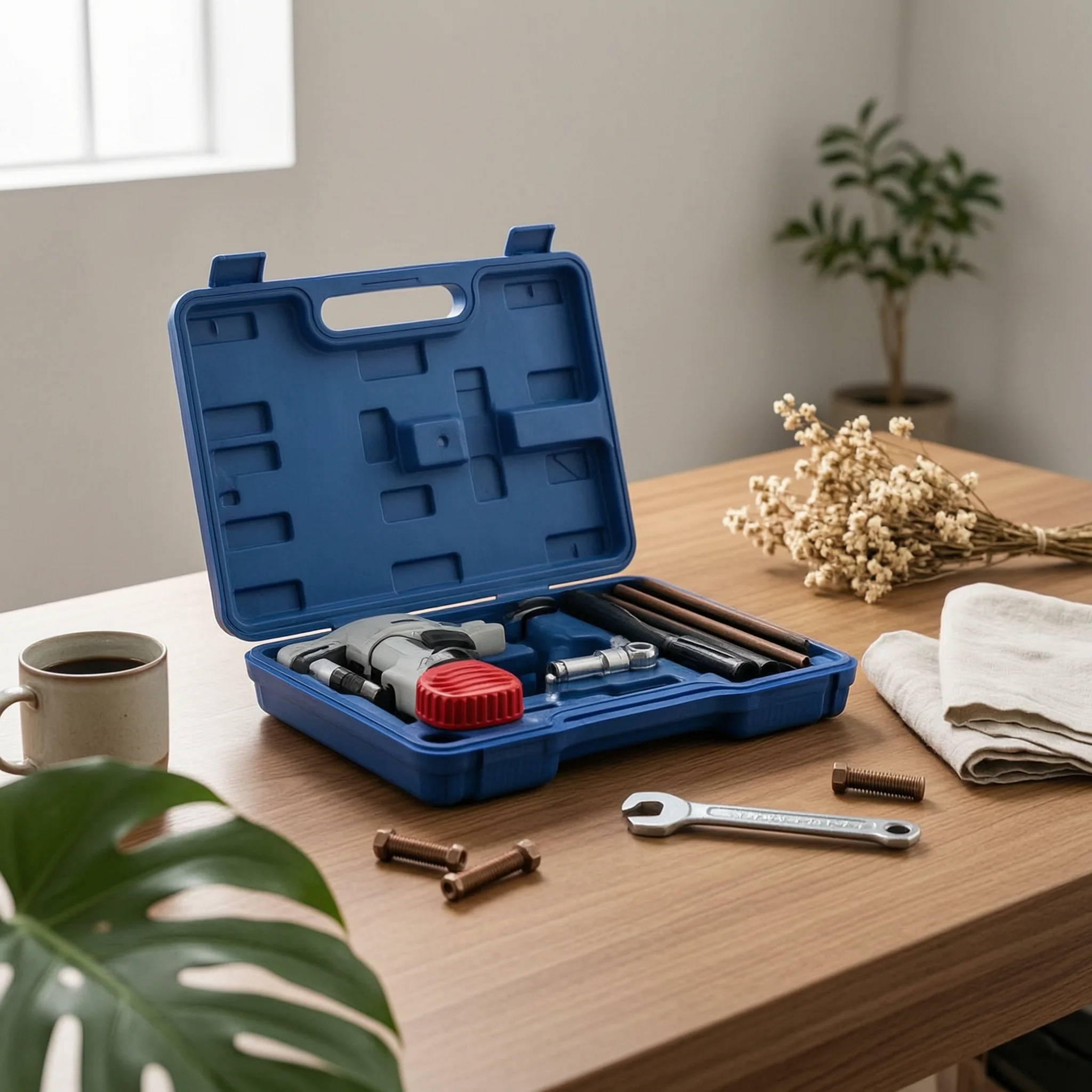 Flaring Tool with Carrying Case Multi-Size Tubing Flaring Tool Set Copper Pipe Expander Set Sturdy Hand Tools Precision