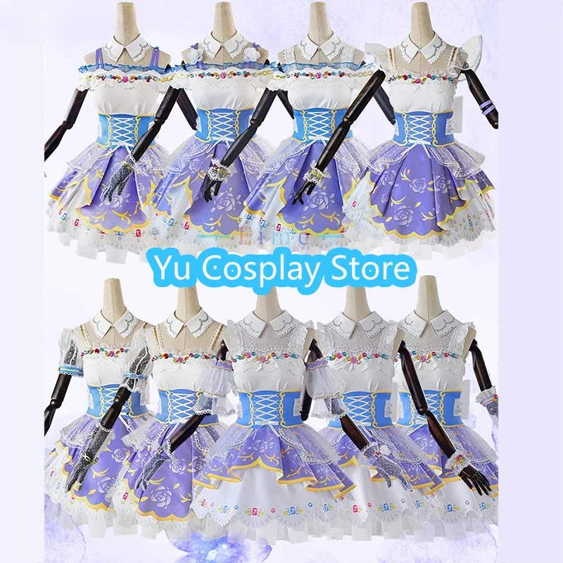 

Yu-Cosplay Lovelive Rin Hoshizora Honoka Kousaka Nico Yazawa Косплей Костюм Королевское платье принцессы Аниме Одежда Хэллоуин