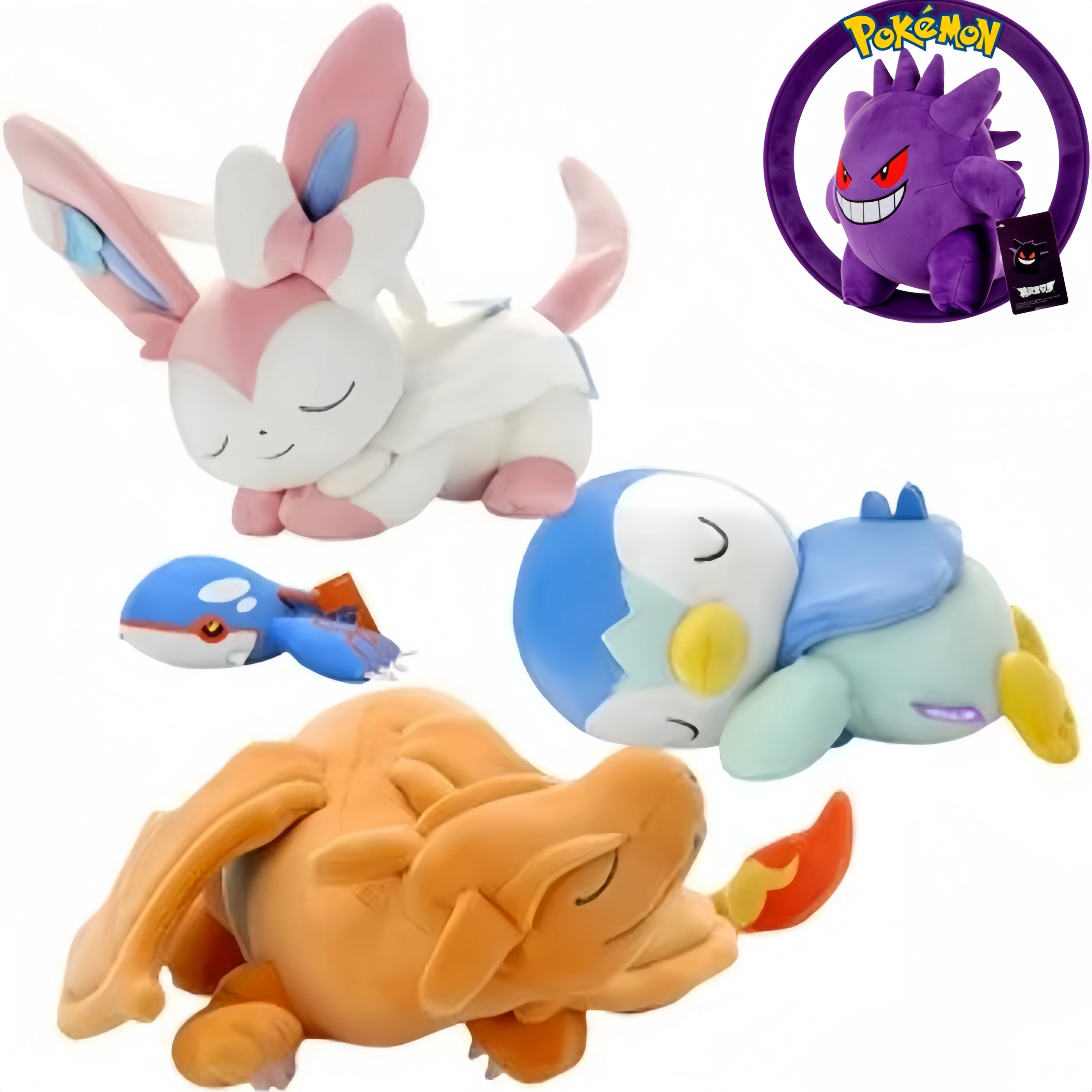  Sleeping Charizard Piplup Sylveon Plush Toys Vaporeon Espeon Flareon Umbreon Espurr Pillow Animal Sprigatito Pichu Doll