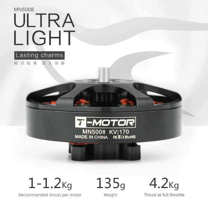 T-MOTOR MN5008 Multi-copter Motor Outrunner Motor Brushless Drone For RC Plane Food Delivery Drone