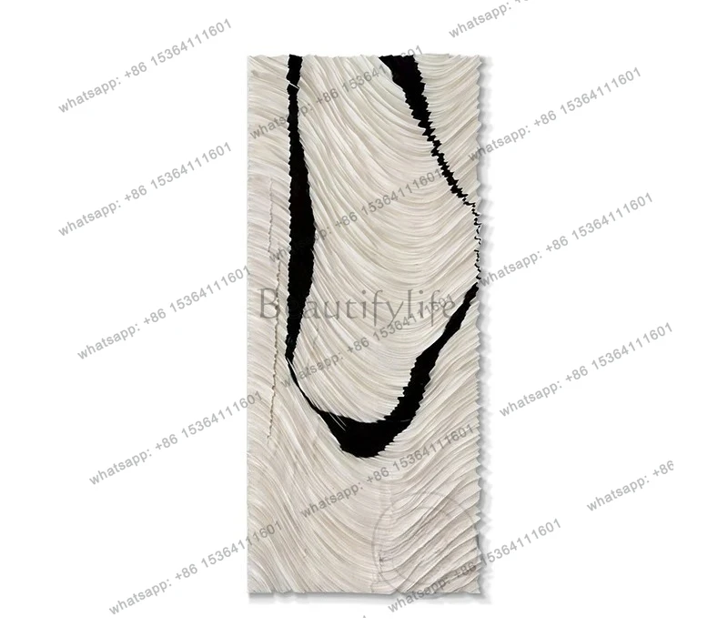 Modern simple three-dimensional paper art hanging painting entrance decorative painting creative background wall mural