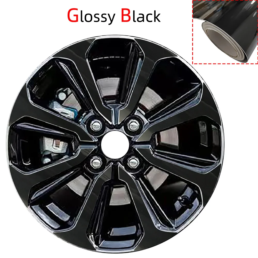 Glossy/ Matte Protective Film DIY Pre-cut Wheel Stickers For MITSUBISHI MIRAGE SE Hatchback 2020-2024 15