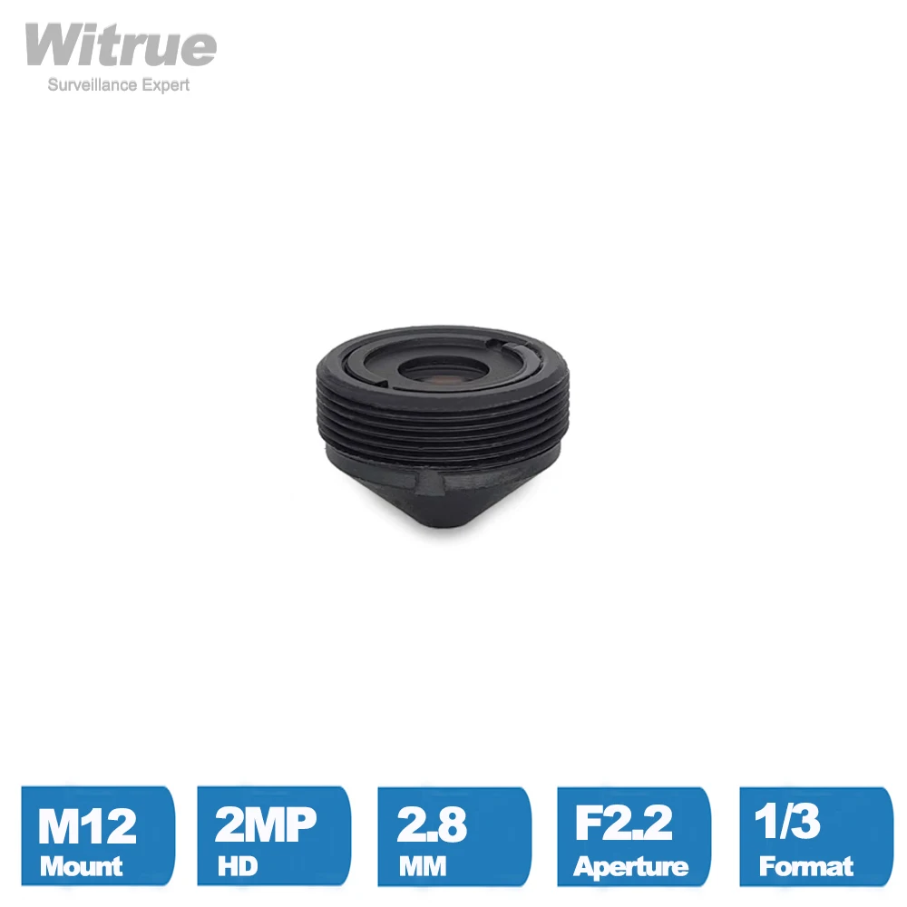 Witrue M12 Pinhole Lens 2.8MM 1080P 2MP  Aperture F2.2 Format 1/3