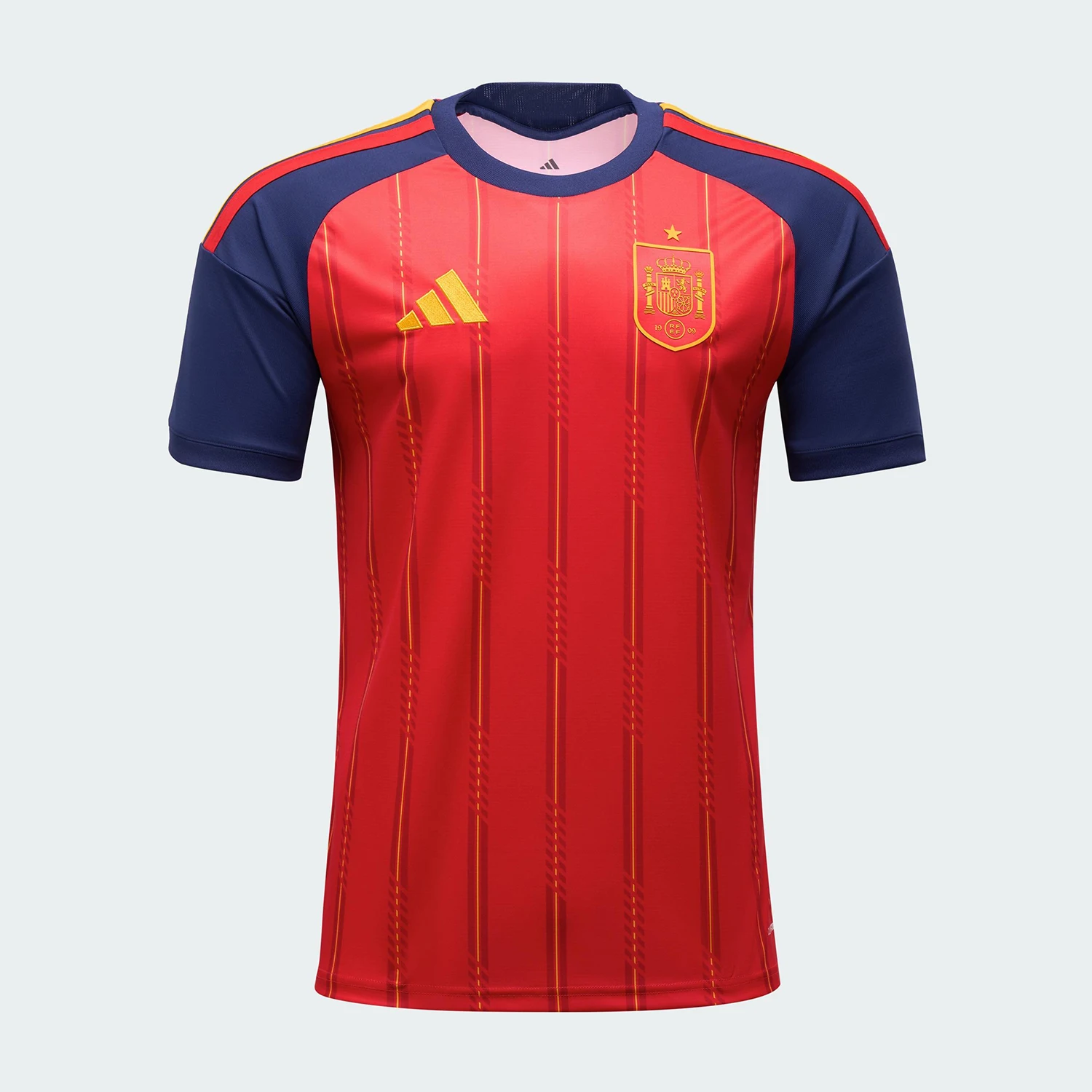 

Adidas Authentic Spain Home Men's Football Sports Slim-Fit T-Shirt JN4390