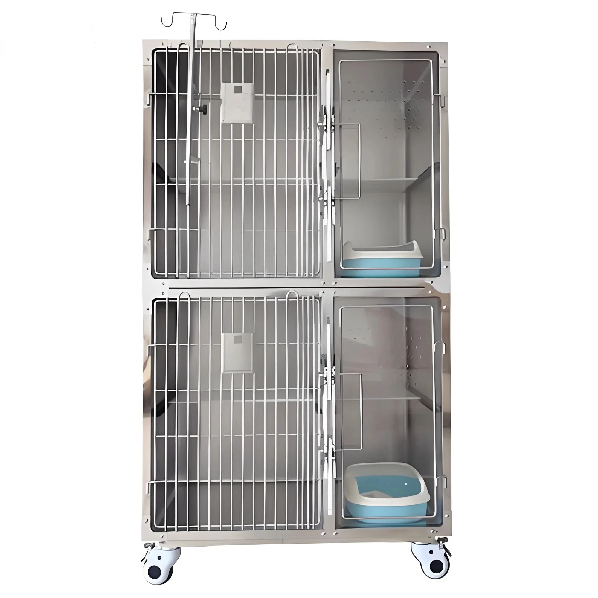 a forVeterinary cage 304 stainless steel combination dog cat animal cage pet clinic beauty shop pet cage