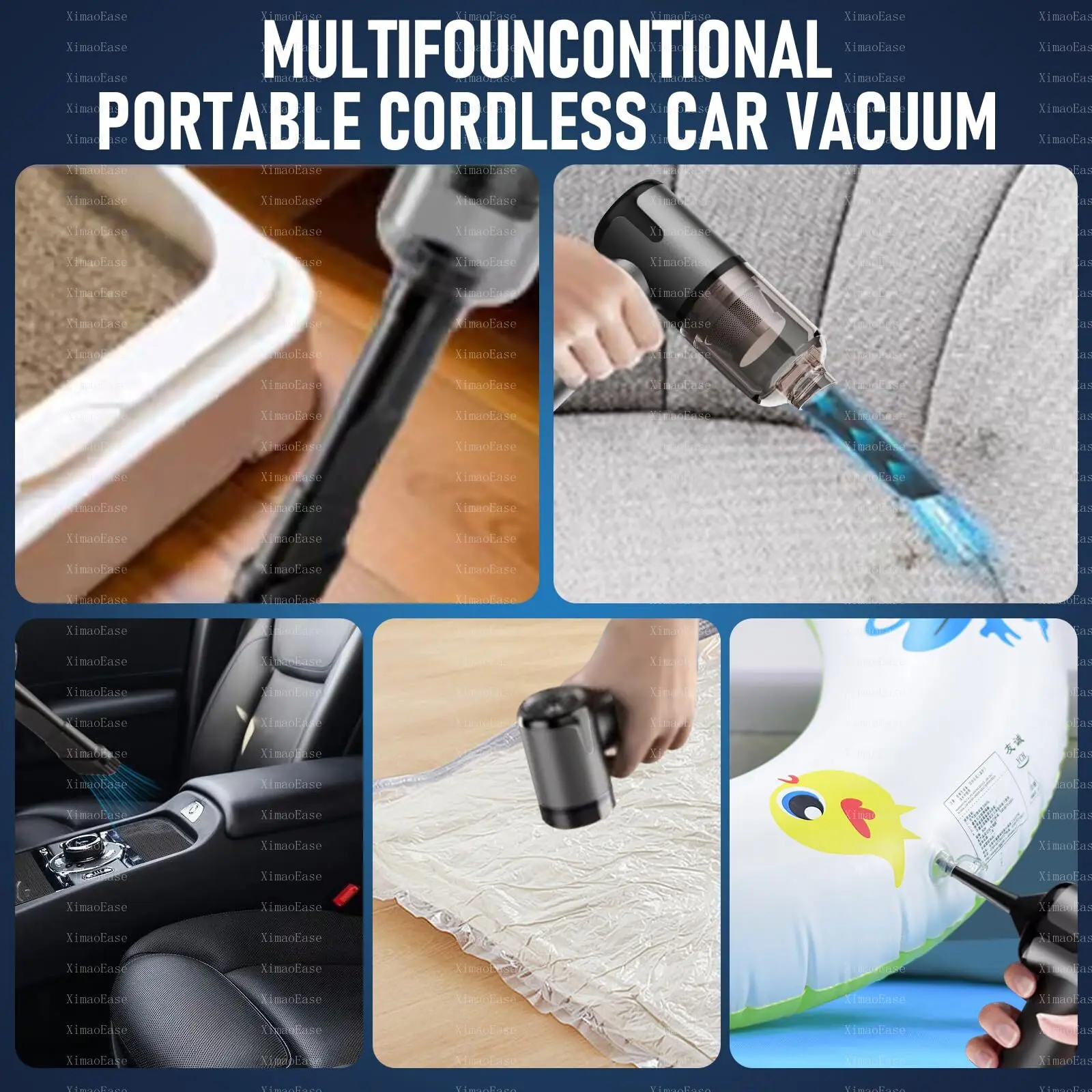 Powerful Car Vacuum Cleaner Wireless Blowing Suction High Power Vehicle laptop Multifunction Portable Vacuum Cleaner for car