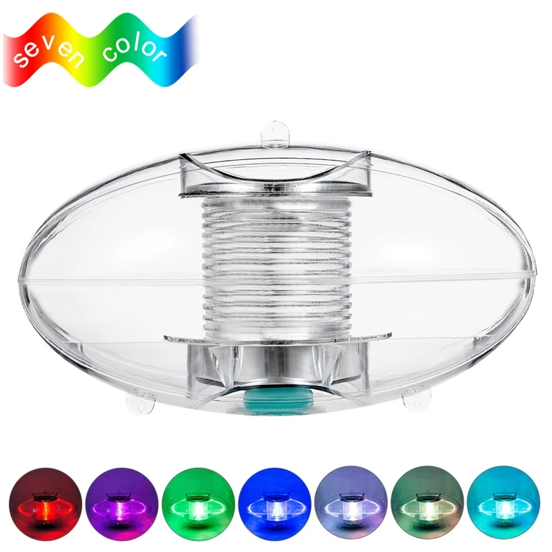 RGB Solar Floating Light para Decoração de Piscina, Iluminação Noturna, Sensor Automático