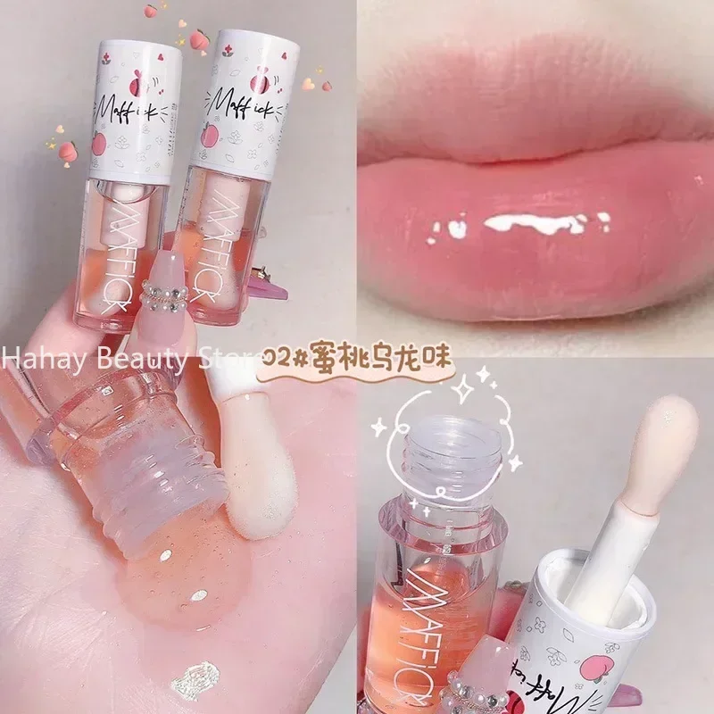 Make Up Korean Beauty Cosmetics Lip Ink Gloss Labial Lips Moisturizer Jelly Lipstick Bright Oil Moisturizing Balm Big Lip Brush