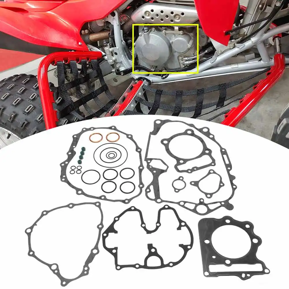 

1 комплект прокладок двигателя для квадроциклов, подходит для моделей Honda Sportrax 400 TRX400EX 1999, 2000, 2001, 2002, 2003, 2004 годов выпуска, аксессуары