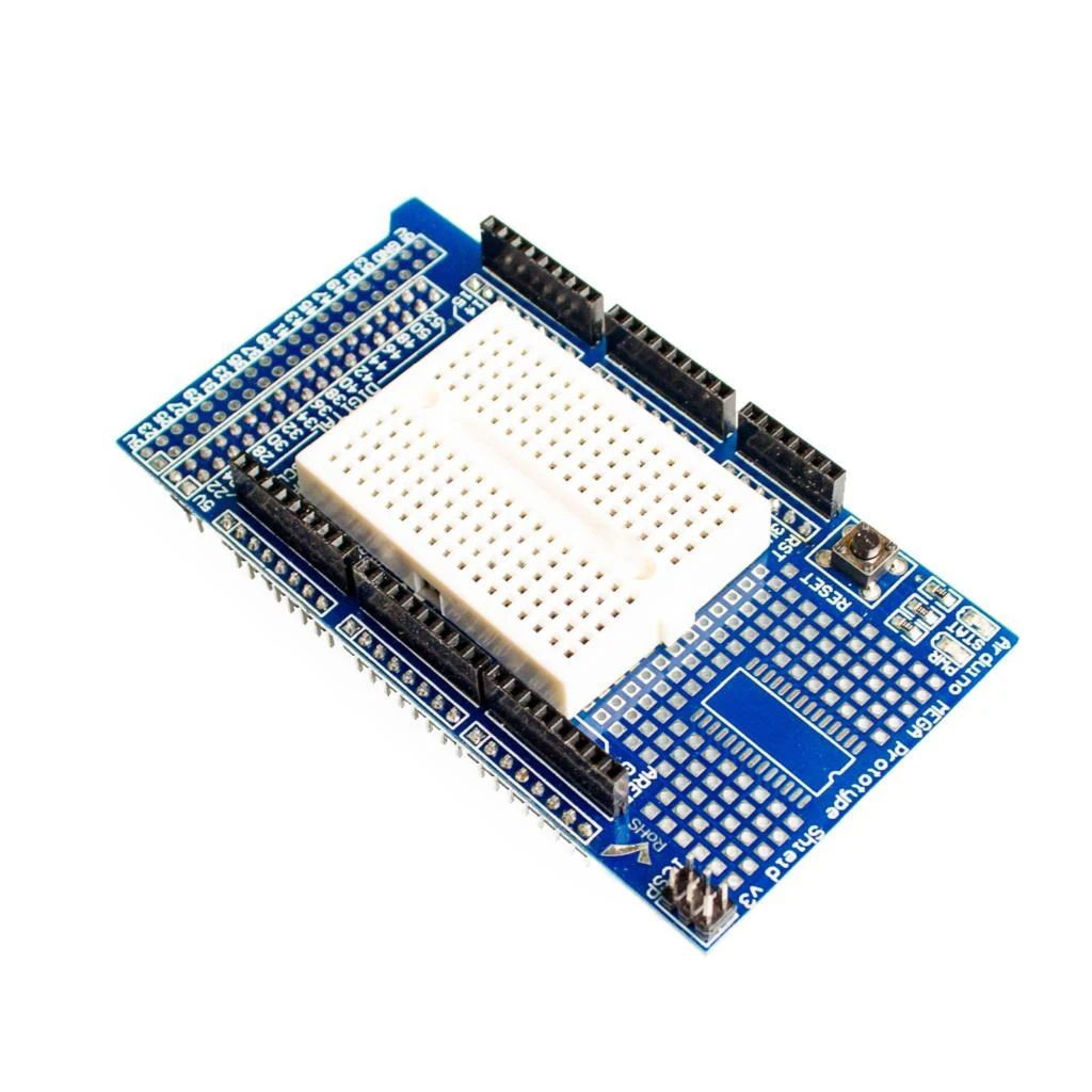 1PCS MEGA 2560 R3 Proto Prototype Shield V3.0 Expansion Development Board + Mini PCB Breadboard 170 Tie Points for arduino