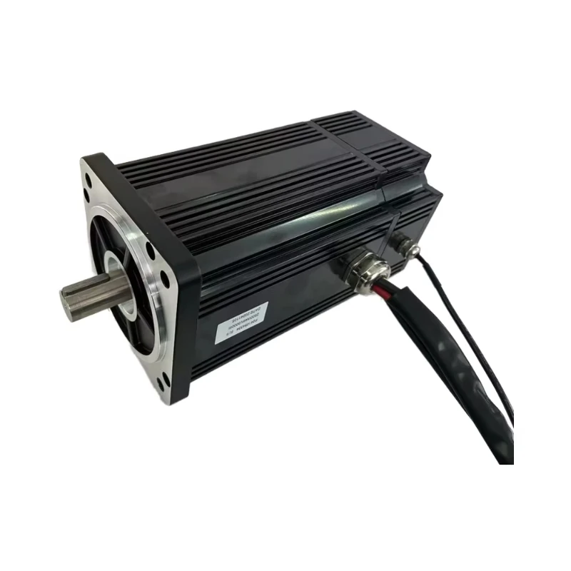 High Power Brushless DC Motor 130mm 48V 3000W 3000 RPM with Marine Fan Brake