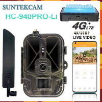 HC-940PROLi 4G LIVE Video10000mAh Iithium Battery Hunting Trail Camera 36MP 4K APP Cloud Service Waterproof IP66 Wildlife Cam