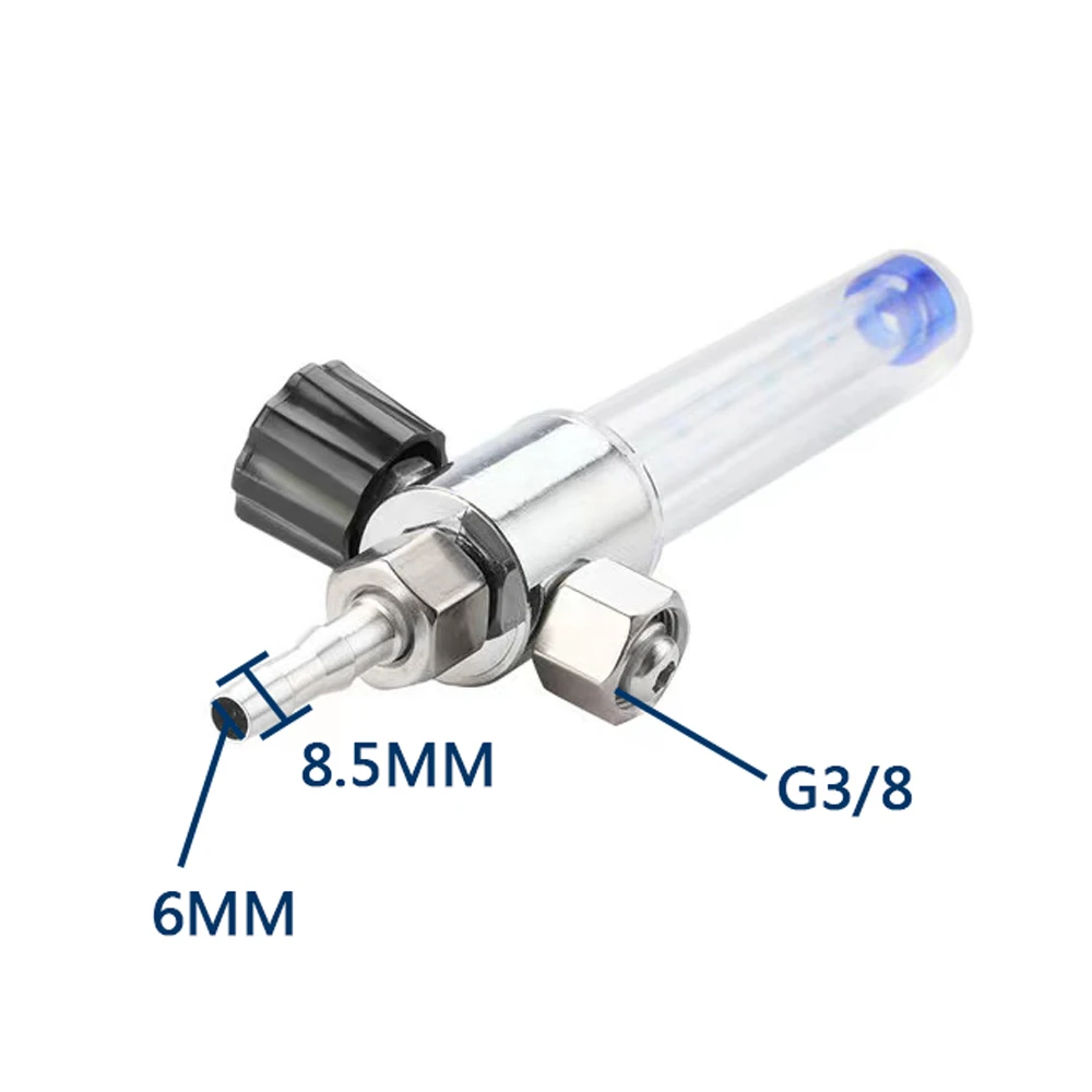 G3/8 filettatura 6mm Barb Argon Ar CO2 misuratore di portata Gas regolatore di saldatura Ar 0.35 MPA