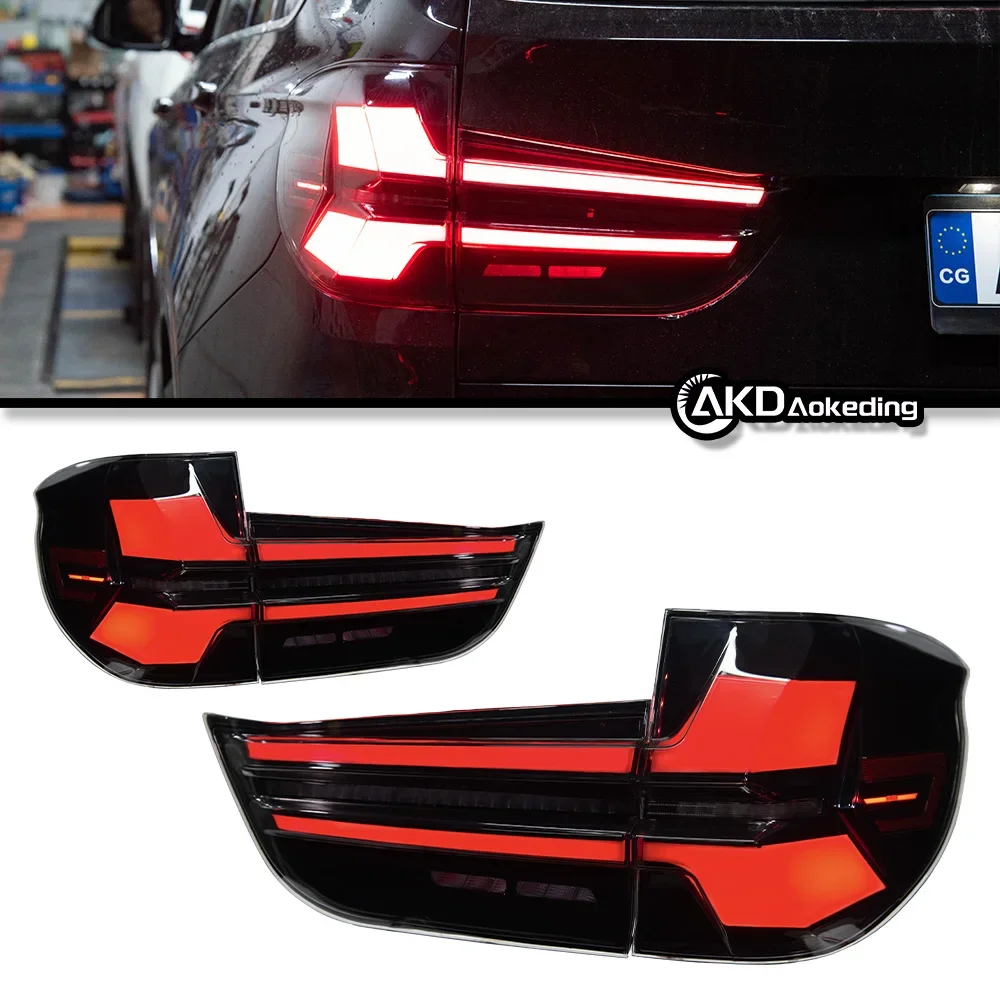 

For BMW X5 14-18 years tail light assembly F15 modified G18 G05 style LED daytime running light water light