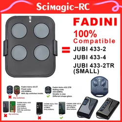 100% Compatible FADINI JUBI 433-2 433-4 / JUBI 433-2TR(SMALL) Garage Remote Control FADINI 433MHz Rolling Code Gate Door Opener