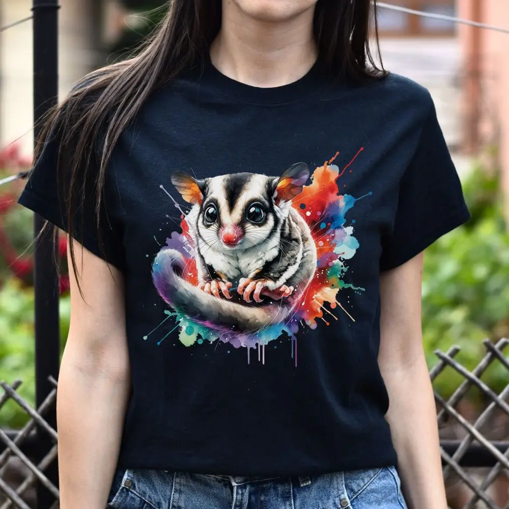 Chinchilla Color Splash Unisex T-Shirt Black Navy Dark Heather High Quality 100%Cotton Short Sleeve