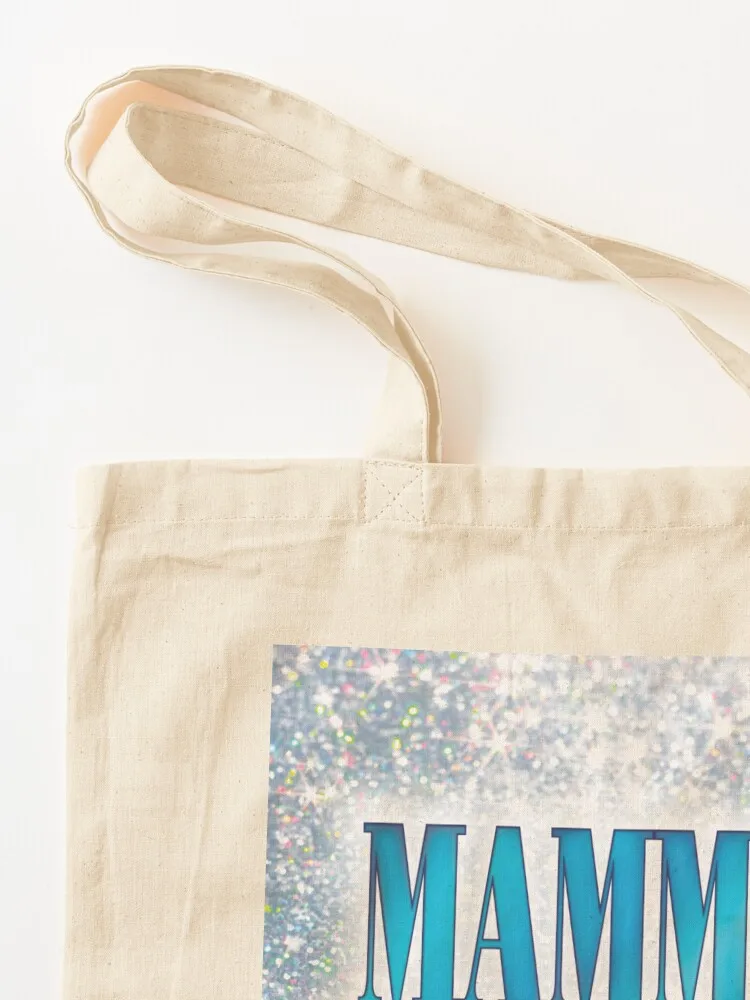حقيبة يد ماما ميا 2 حقيبة صديقة للبيئة قابلة للطي حقيبة يد قماشية تحمل شعار التسوق #3