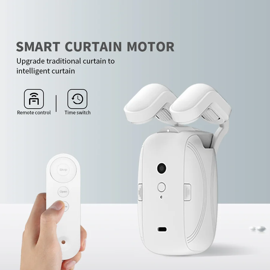 Smart For Home Curtain Opener Electronic Rome Track Curtain Motor Robot Remote Button Control Automatic Curtain Opener
