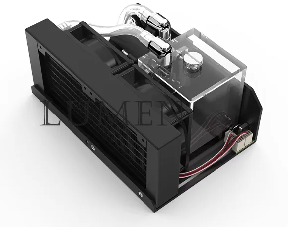 Industrial water cooling module SLMZ-V-S dual fan increases the voltage of the water tank by 12V/24V