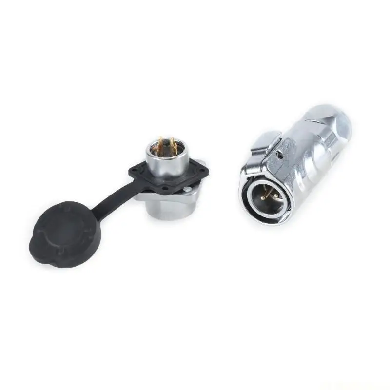 E56B Metal LP12 Plug Electrical Power Adapter with LP13 Connector for Electronics Fast Screw Locking Aviation Connector