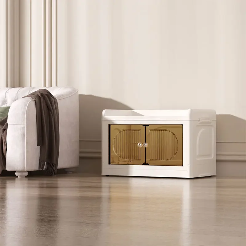 

Герметичный пылезащитный ящик для хранения 55-60 см с поворотными колесами, установка не требуется, пластиковые органайзеры для шкафа в спальне