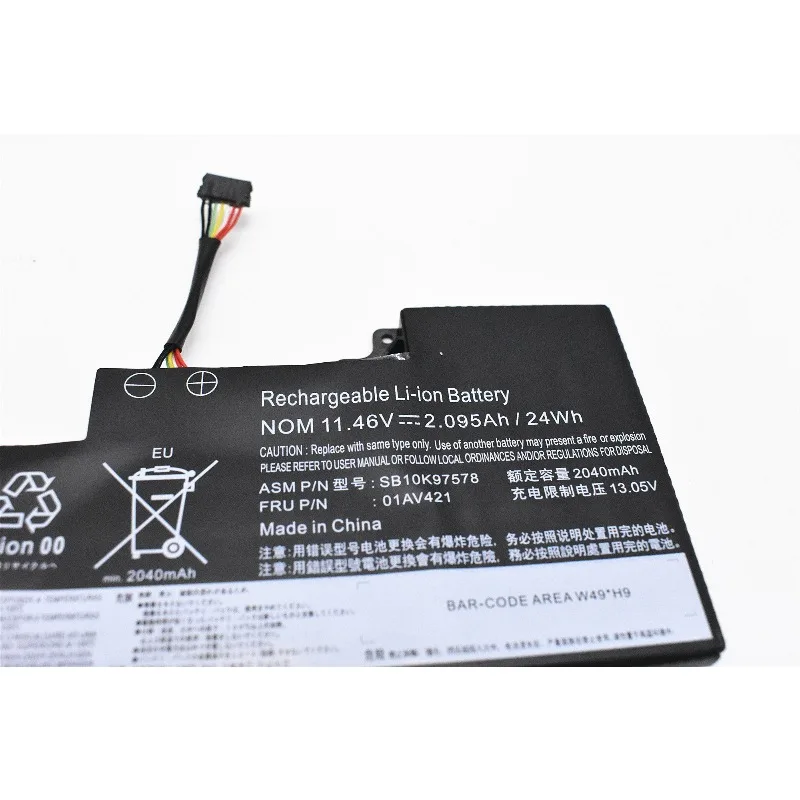 01AV421 SB10K97578 Laptop Internal Battery for Lenovo ThinkPad A475 A485 T470 T480 TP25 Series Notebook 01AV419 01AV420