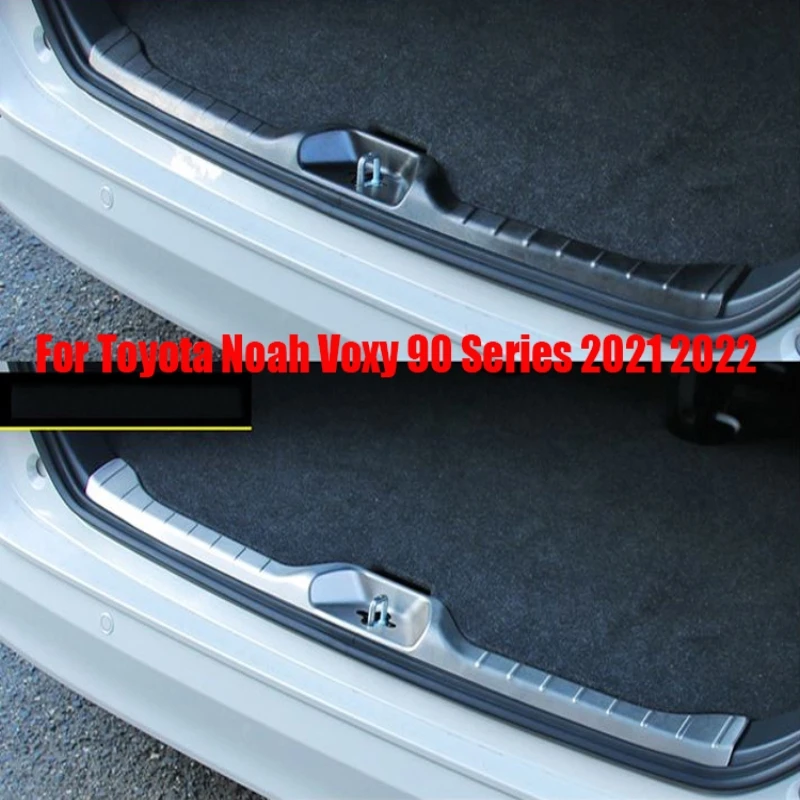 For Toyota Noah Voxy 90 Series 2021 2022 Stainless Steel Inner Rear Bumper Protector Built-in rear guard Sill Trunk Trim