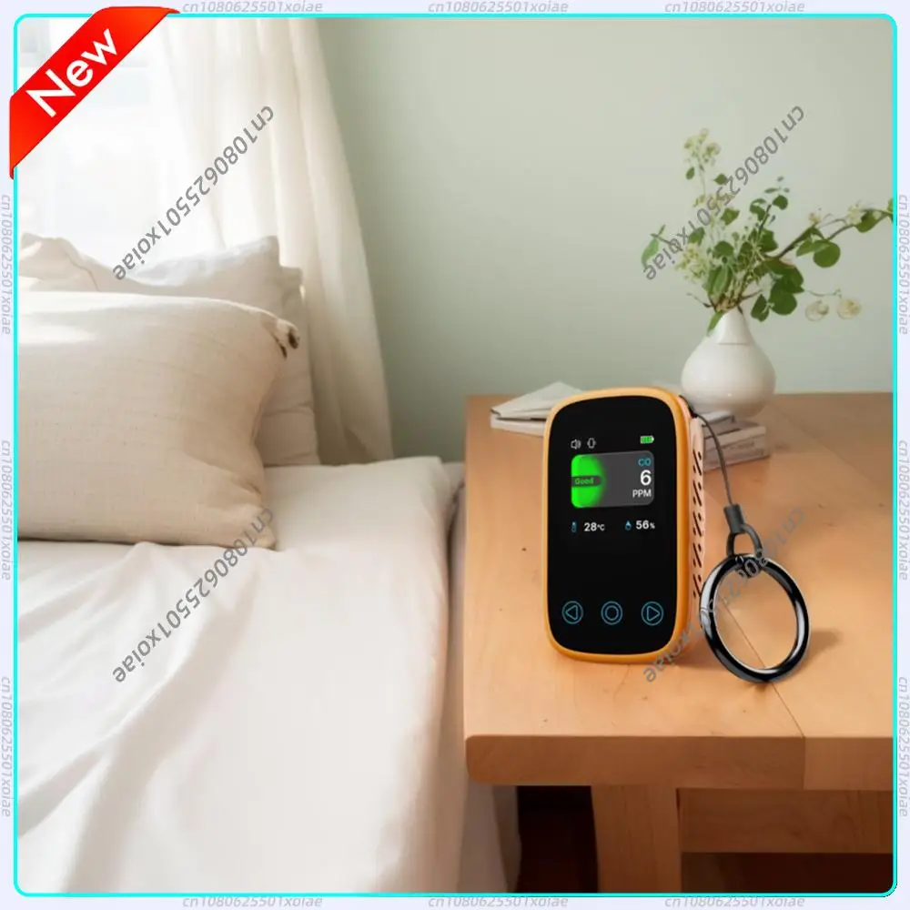 

3 in 1 Mini CO Detector Digital Display Portable Carbon Monoxide Gas Analyzer Type-C Rechargeable for Home Outdoor Garage Travel