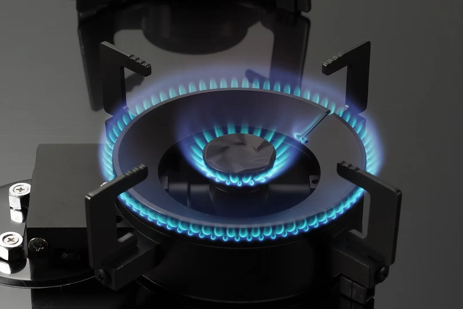 Stainless Steel Four Gas and One Electric Built in Gas Stove with Flip Burner for Home Use